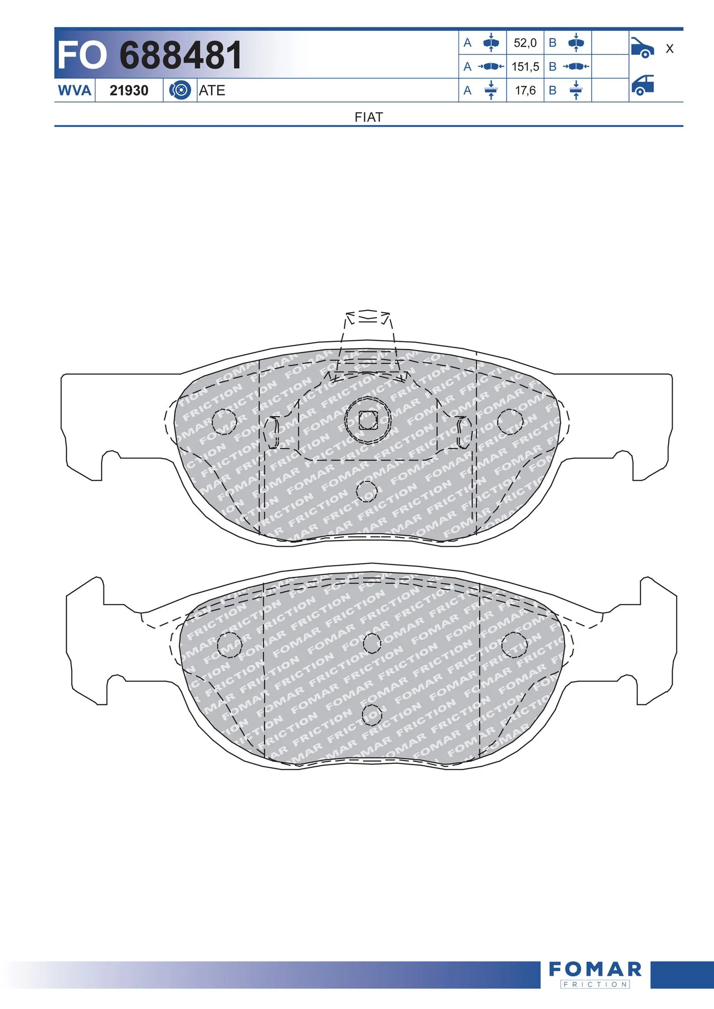 Brake Pad Set, disc brake
